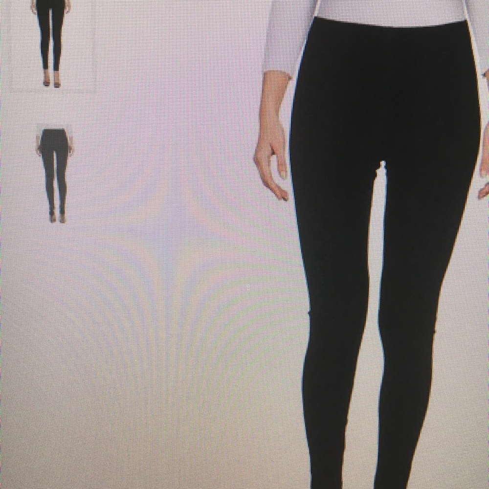 NWT David Lerner black velvety legging S